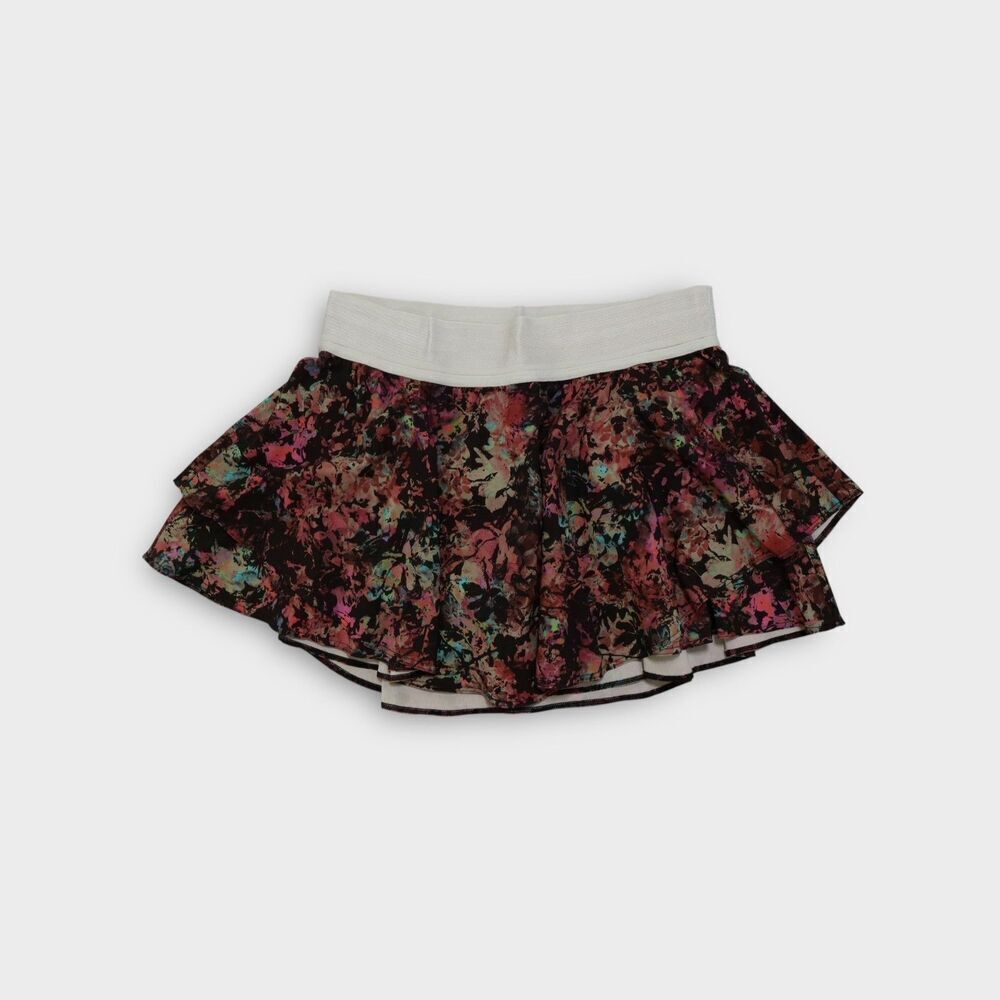 Lululemon Court Rival High-Rise Skirt Stencil Blossom Red Multi Size 8